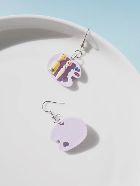 Palette Hook Drop Earrings