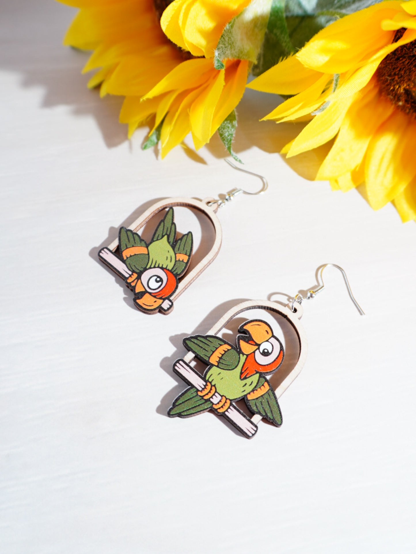 Birds Drop Earrings