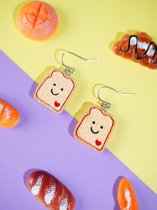 Toast Hook Drop Earrings