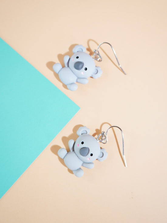 Koala Hook Drop Earrings