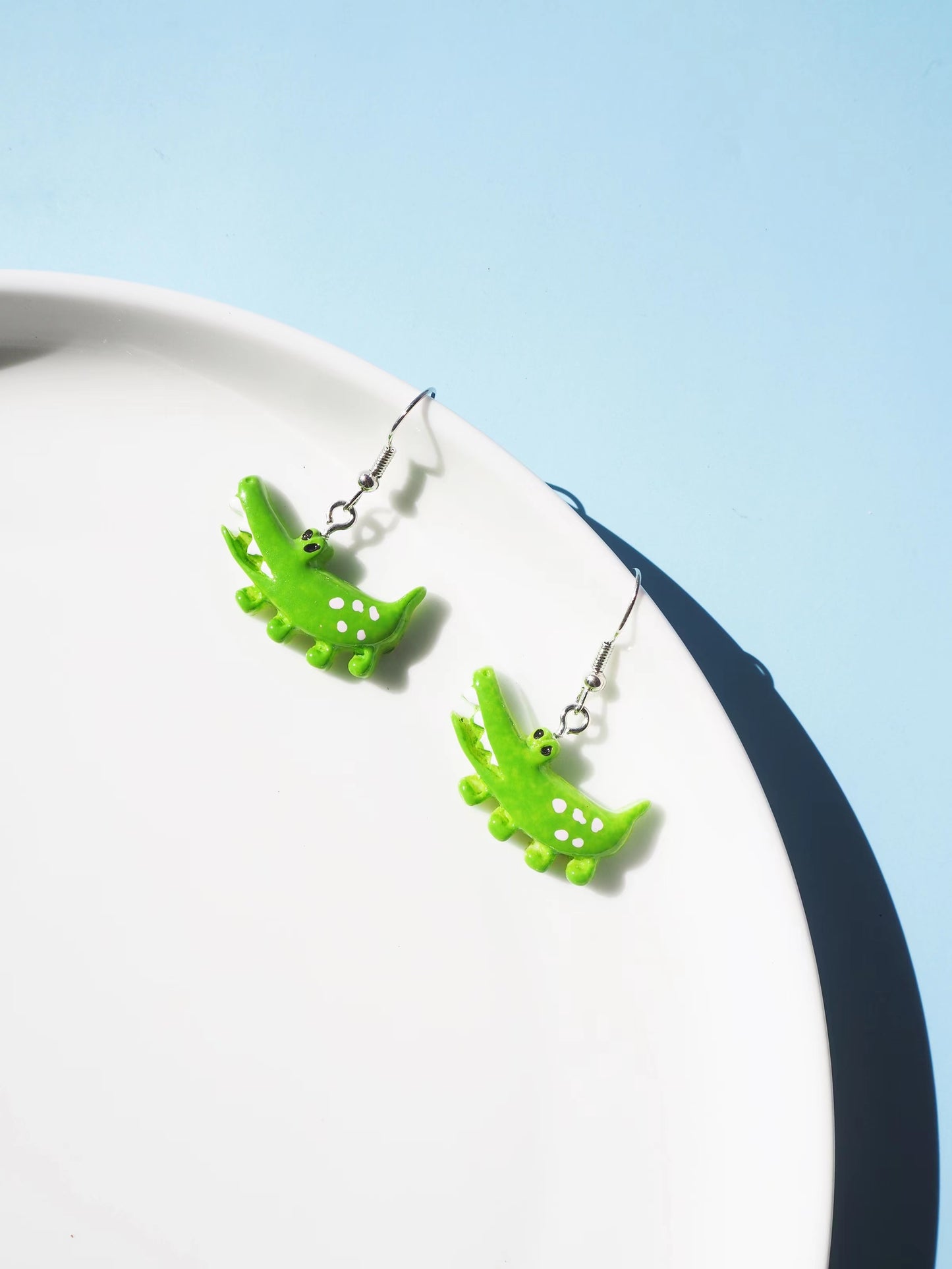 Crocodile Hook Drop Earrings