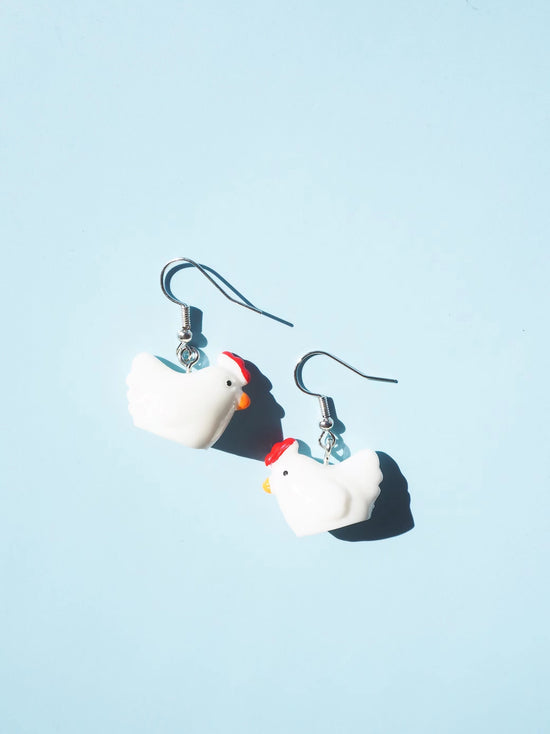 Chicken Hook Drop Earrings