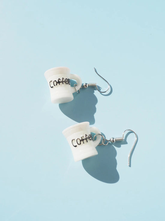 Coffee Hook Drop Earrings