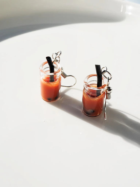 Bubble Tea Hook Drop Earrings